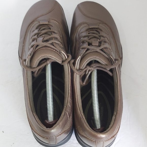 CLARKS | Women's In Motion Leather Comfort Shoes Metallic Bronze Size 8.5 - Picture 5 of 8